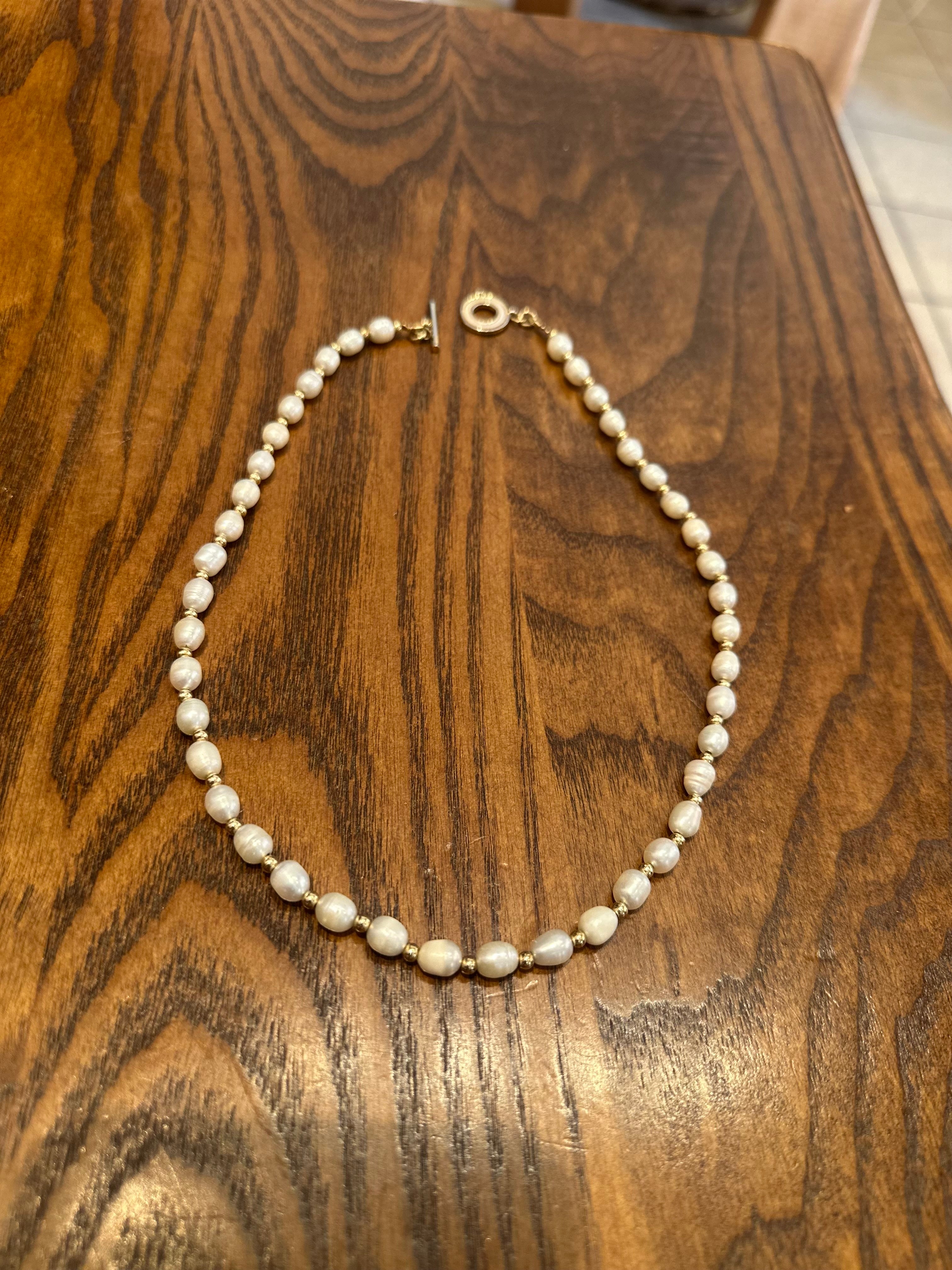 The Sea Whisper – Freshwater Pearl Necklace