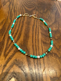 The Aegean Dream – Turquoise & Pearl Beaded Necklace